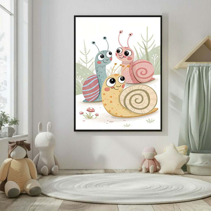Cute Bear Gardening Nursery Canvas