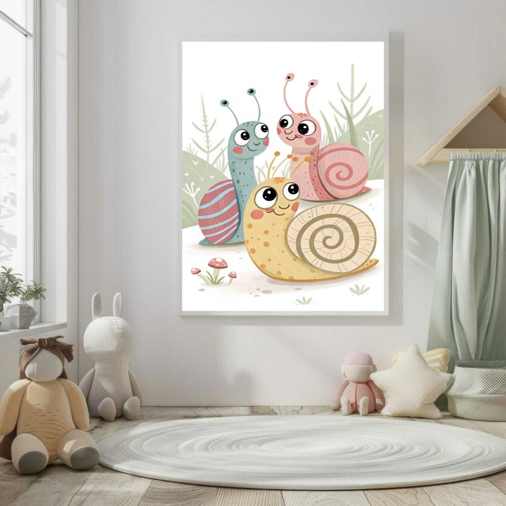 Cute Bear Gardening Nursery Canvas
