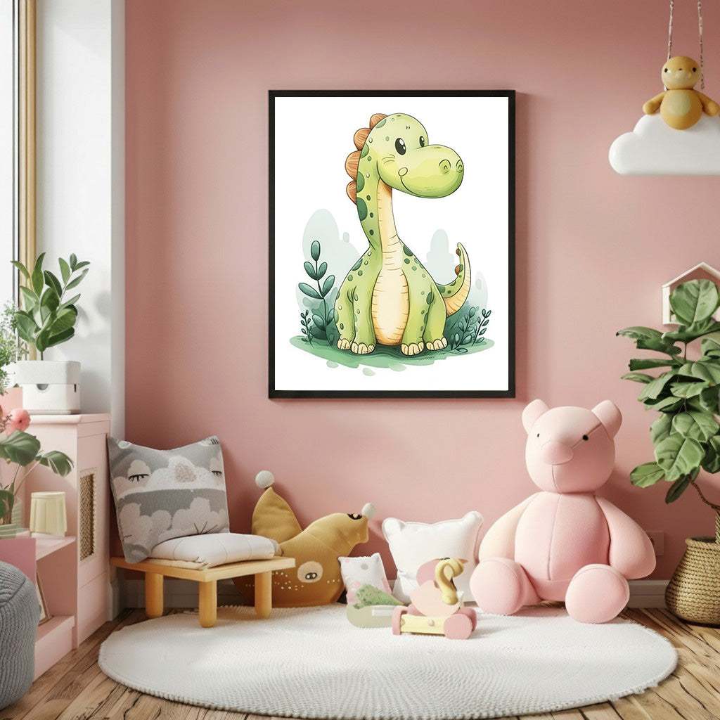 Cute Dinosaur Kids Canvas