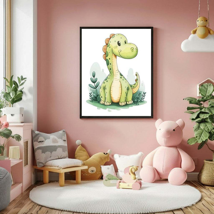 Cute Dinosaur Kids Canvas