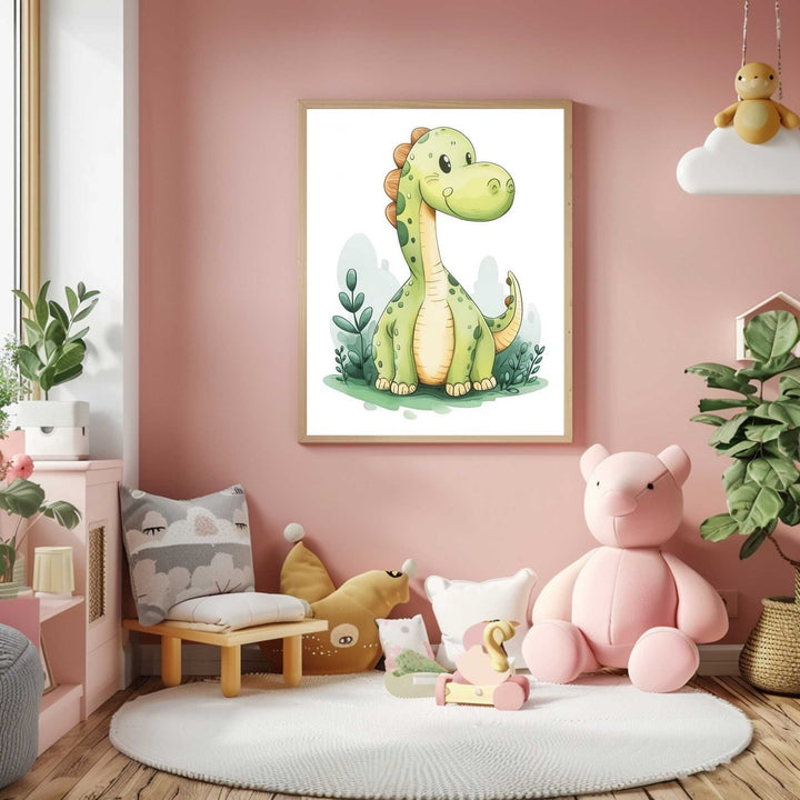 Cute Dinosaur Kids Canvas