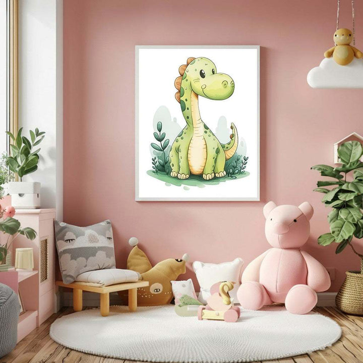 Cute Dinosaur Kids Canvas