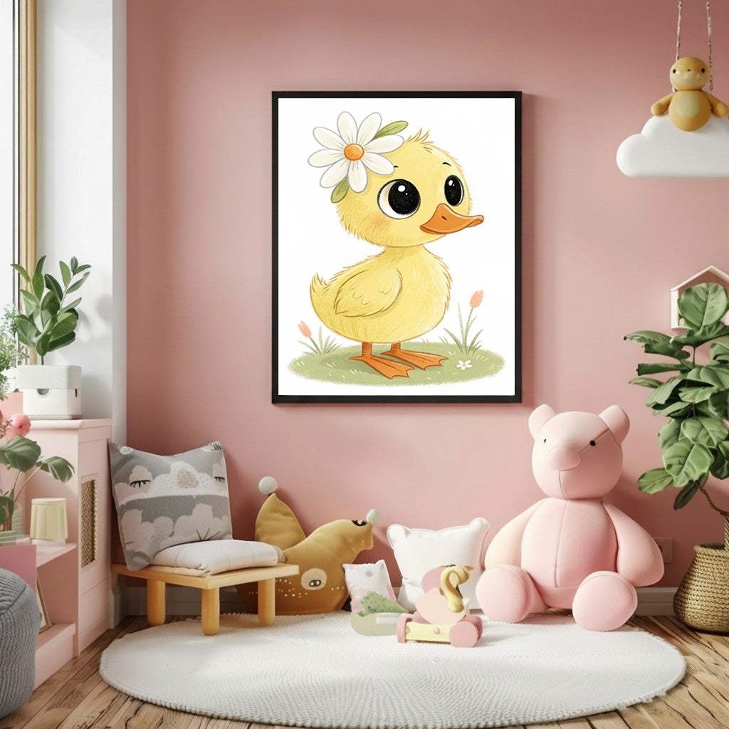 Cute Duckling Nursery Canvas