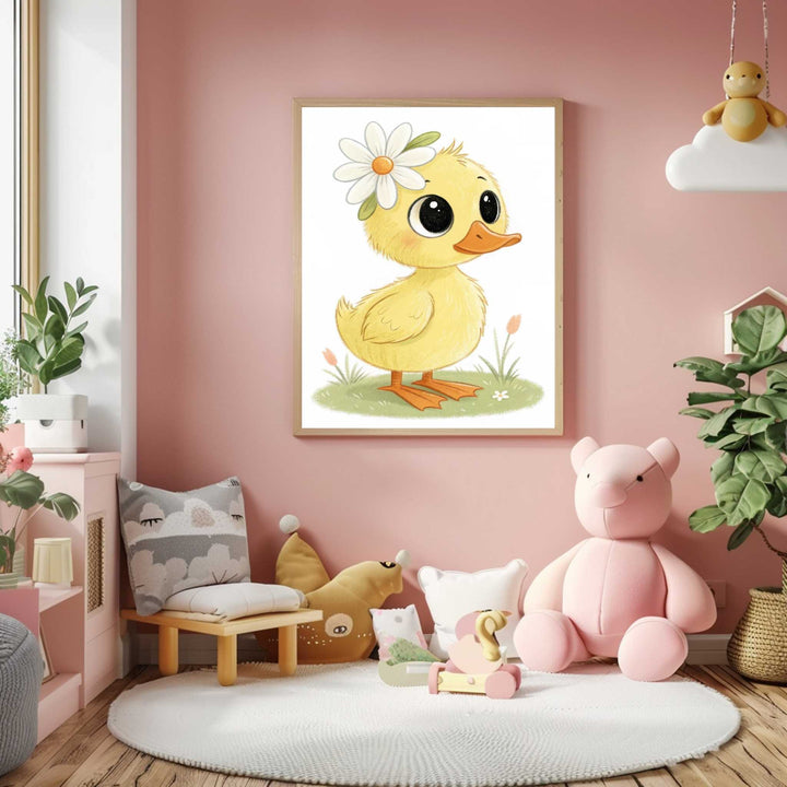 Cute Duckling Nursery Canvas
