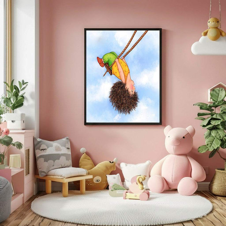 Playful Swing Kids Canvas