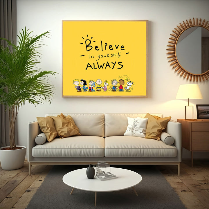 Believe in Yourself Motivational Canvas