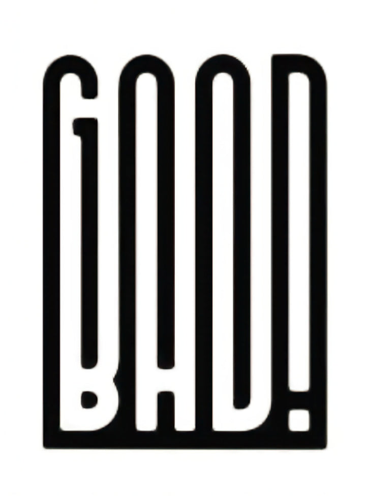 Good Bold Vertical Typography Canvas on premium water-resistant canvas with MDF frame and glass front