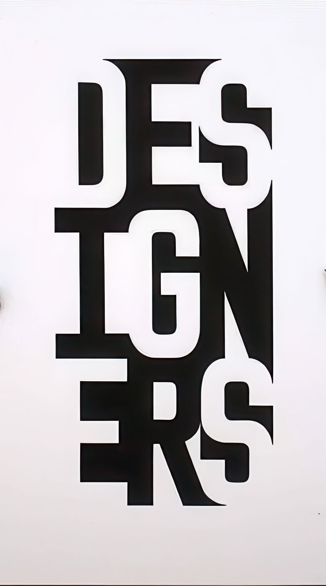 Designers Bold Typography Canvas with MDF frame and glass front, water-resistant premium canvas.
