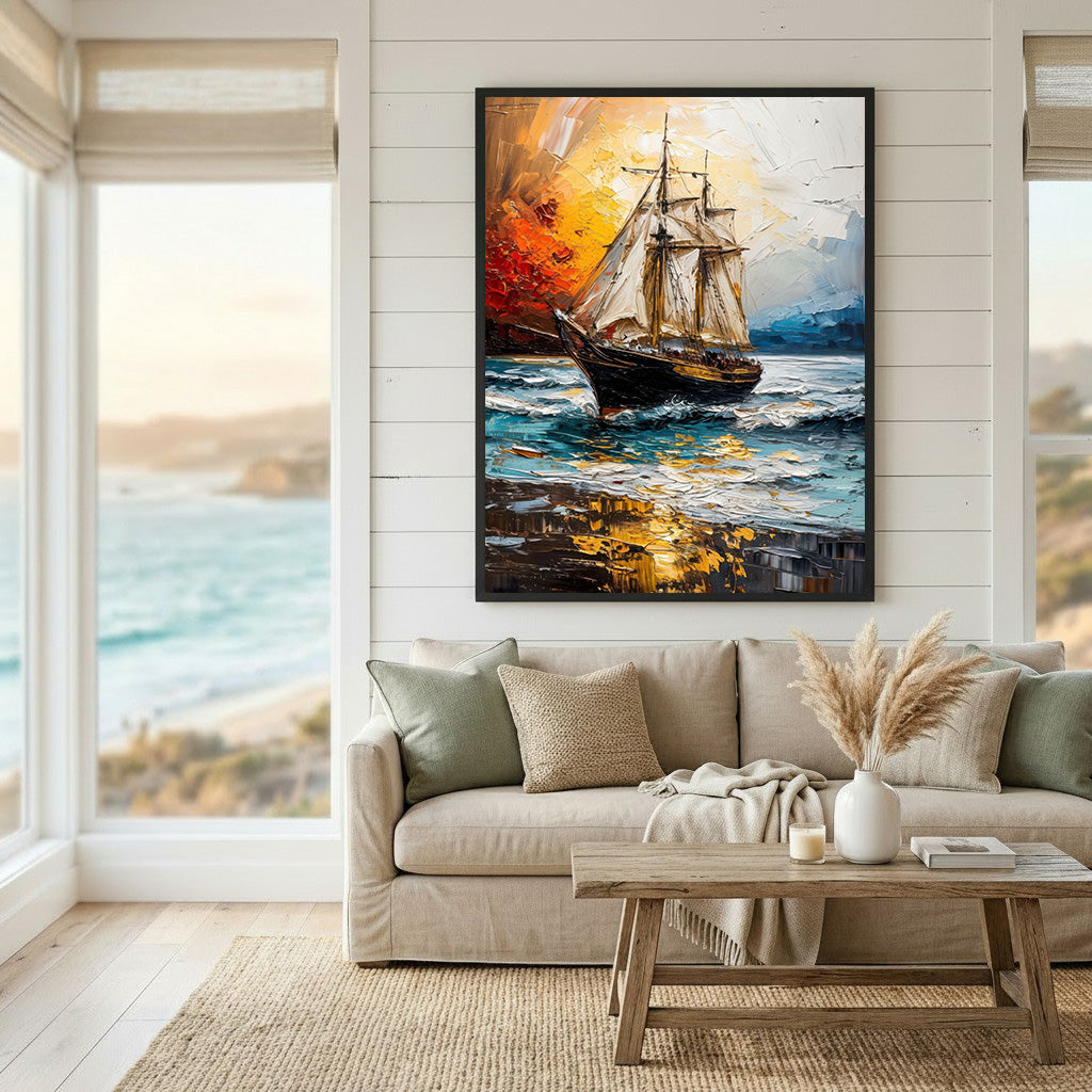 Sailing Ship Canvas Wall Art
