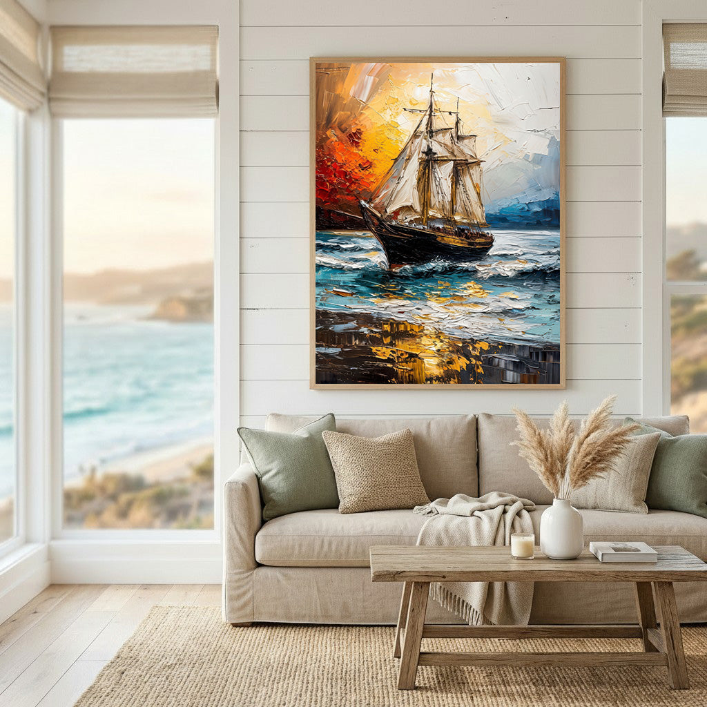 Sailing Ship Canvas Wall Art