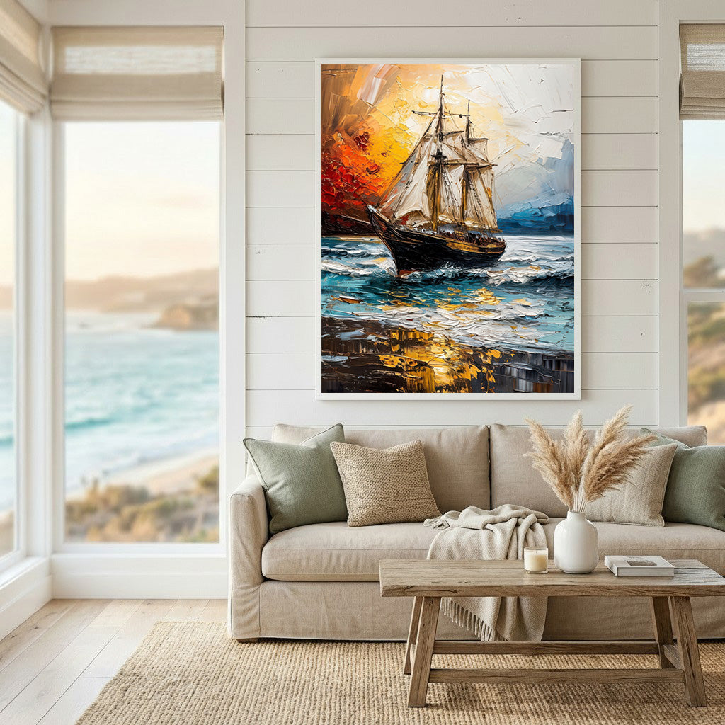 Sailing Ship Canvas Wall Art
