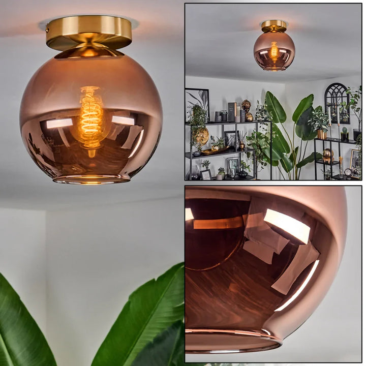 Modern Glass Globe Ceiling Light