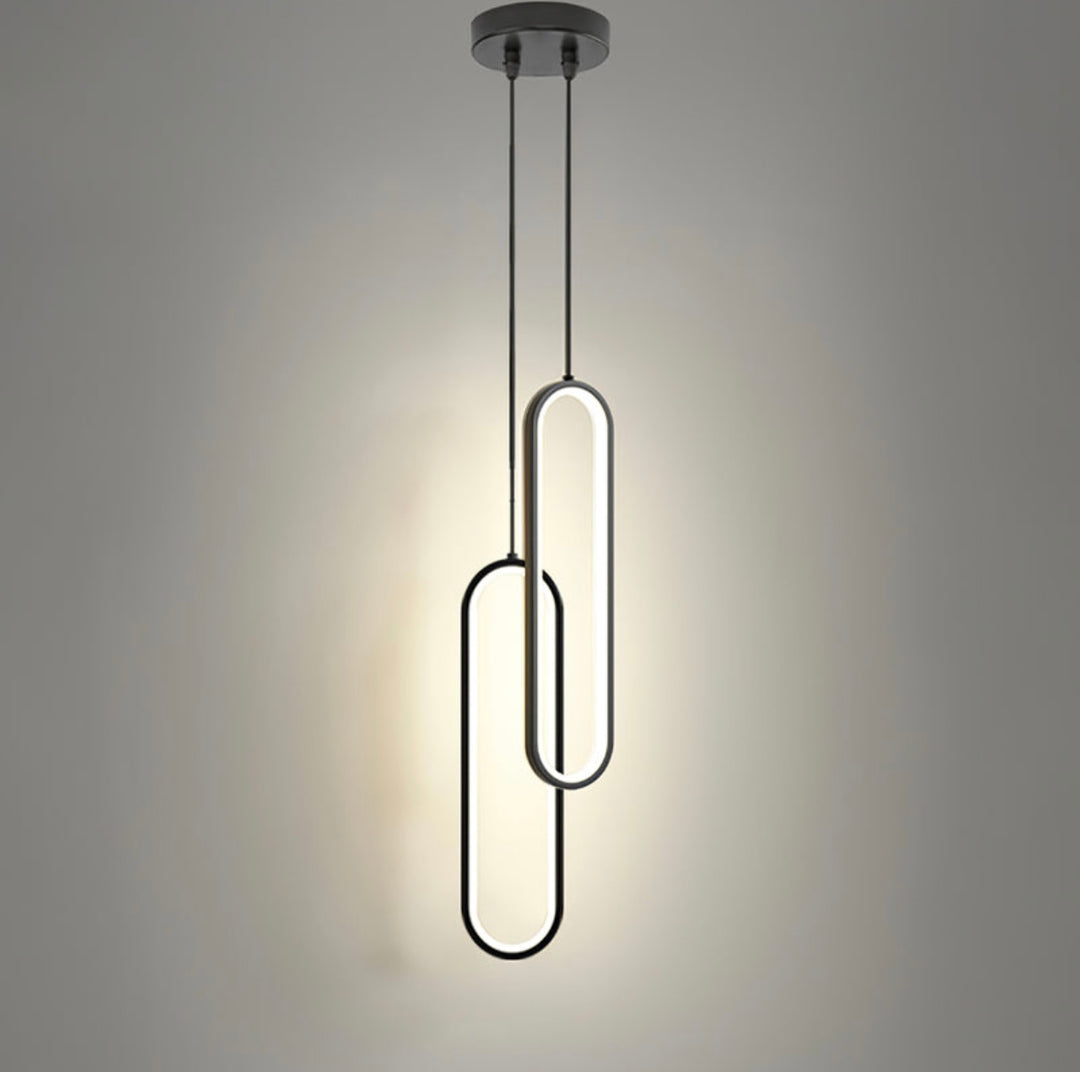 Modern Pendant Light with Natural Stone Shades