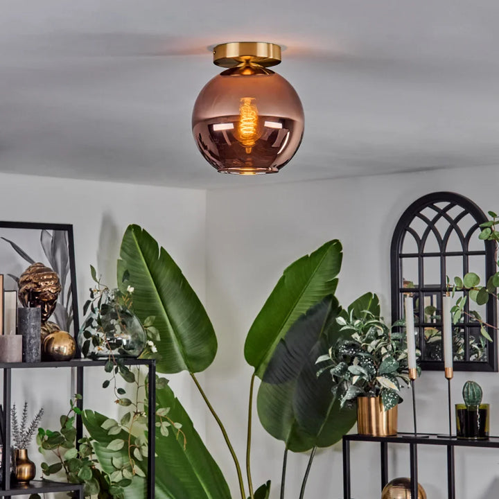 Modern Glass Globe Ceiling Light