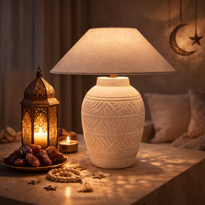 Coastal Textured Ceramic Table Lamp