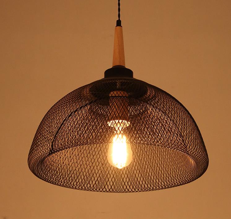 Industrial Pendant Lights with Wire Mesh Shades (Multiple Styles)