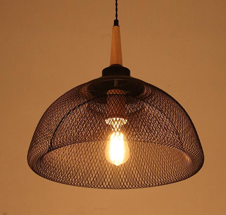 Industrial Pendant Lights with Wire Mesh Shades (Multiple Styles)