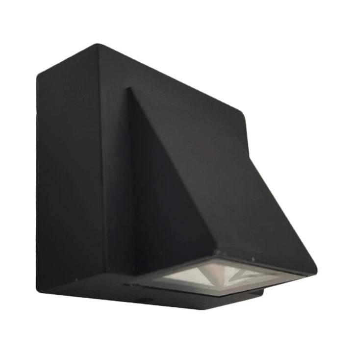 Modern Black LED Wall Light - Angular Design ( one direction)