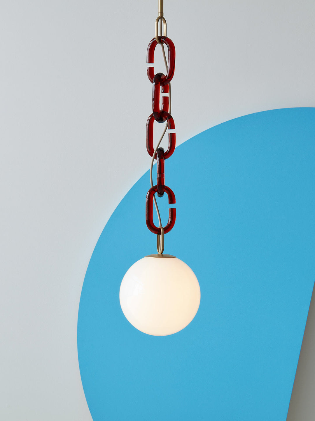 Modern Chain Globe Pendant Light
