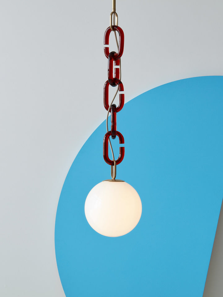 Modern Chain Globe Pendant Light