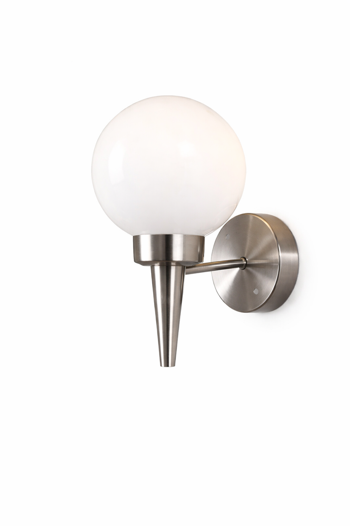Frosted Globe Wall Sconce
