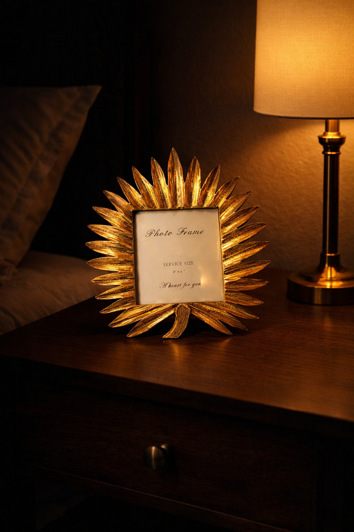 Antique Gold Ornate Photo Frame