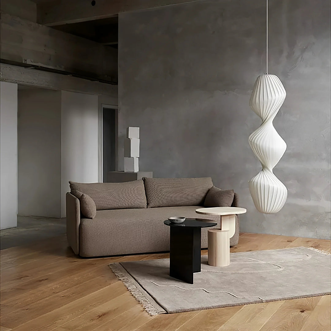 Modern TWIST Sculptural Pendant & floor Light