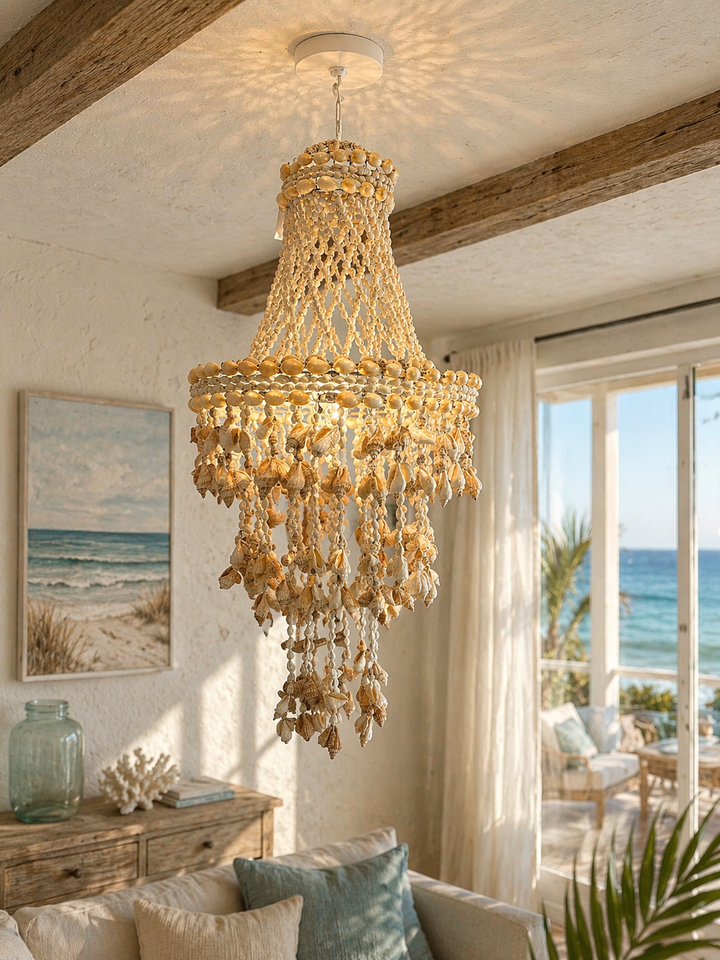 Boho Shell Chandelier