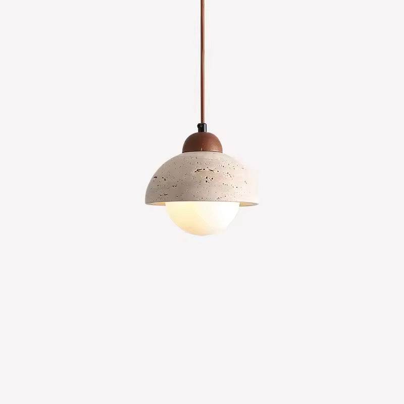 Half Dome Travertine Pendant