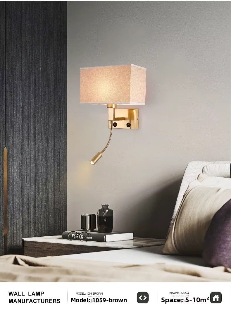Modern Bedside Wall Light with a Flexible arm