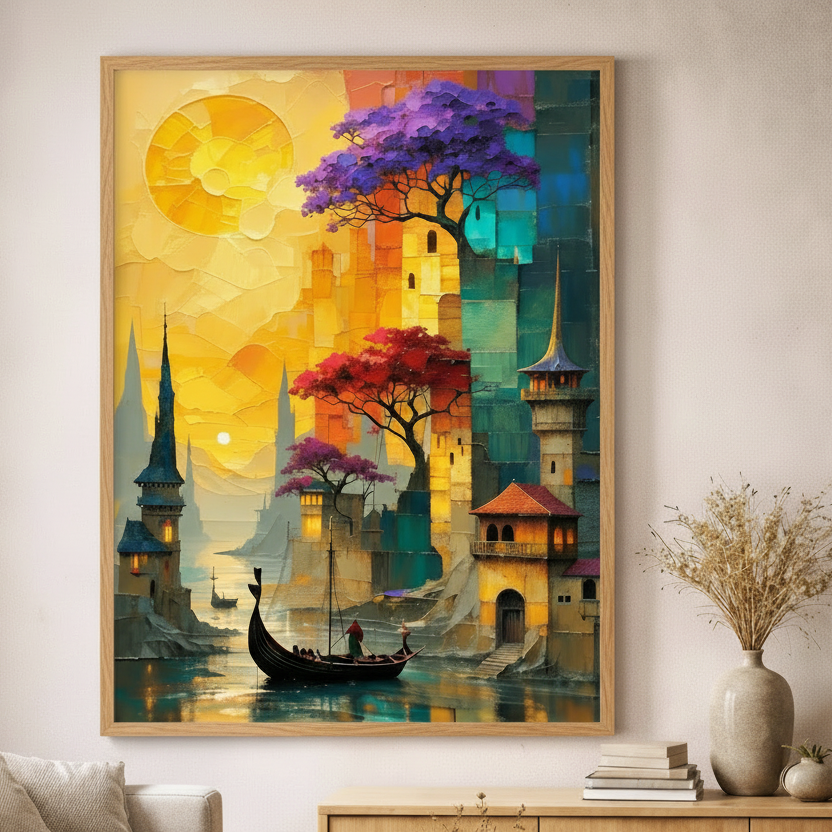 Fantasy City Canvas