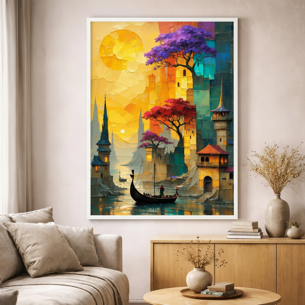 Fantasy City Canvas