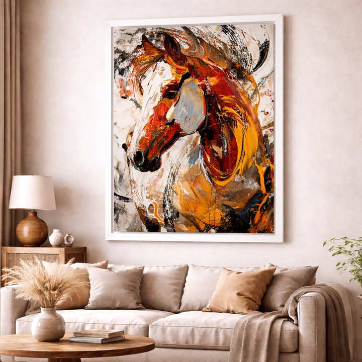 Abstract Horse Canvas Art