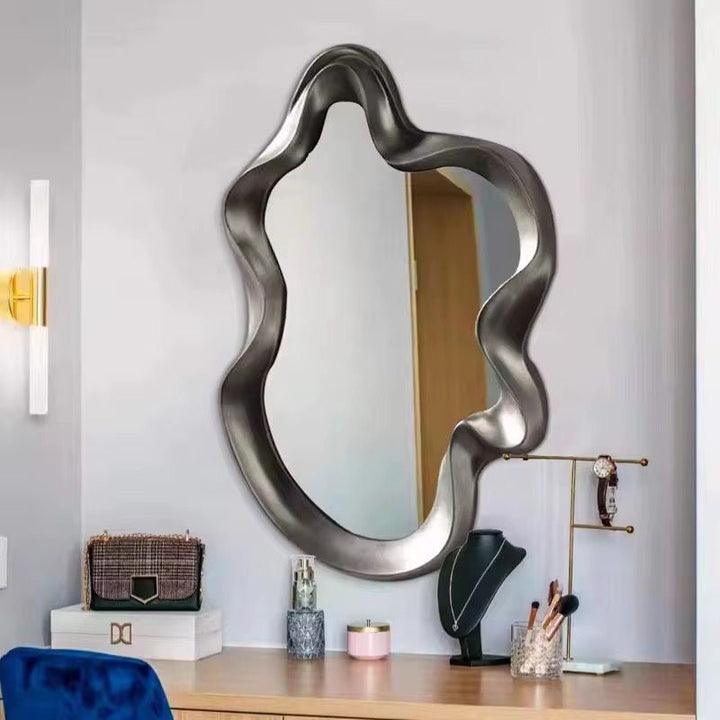 Modern Abstract Wavy Wall Mirror