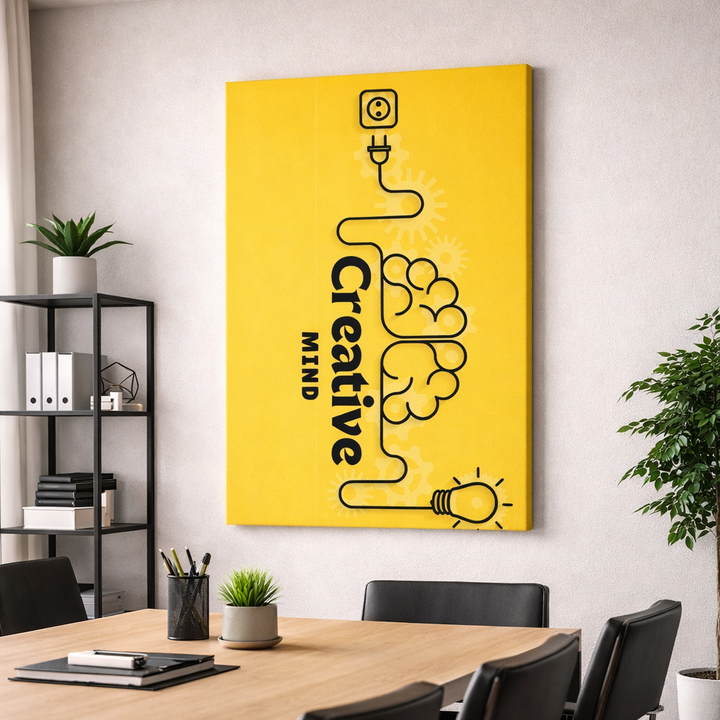 Creative Mind Yellow Canvas
