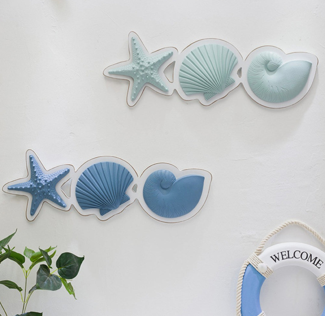 Coastal Seashell & Starfish Wall Decor