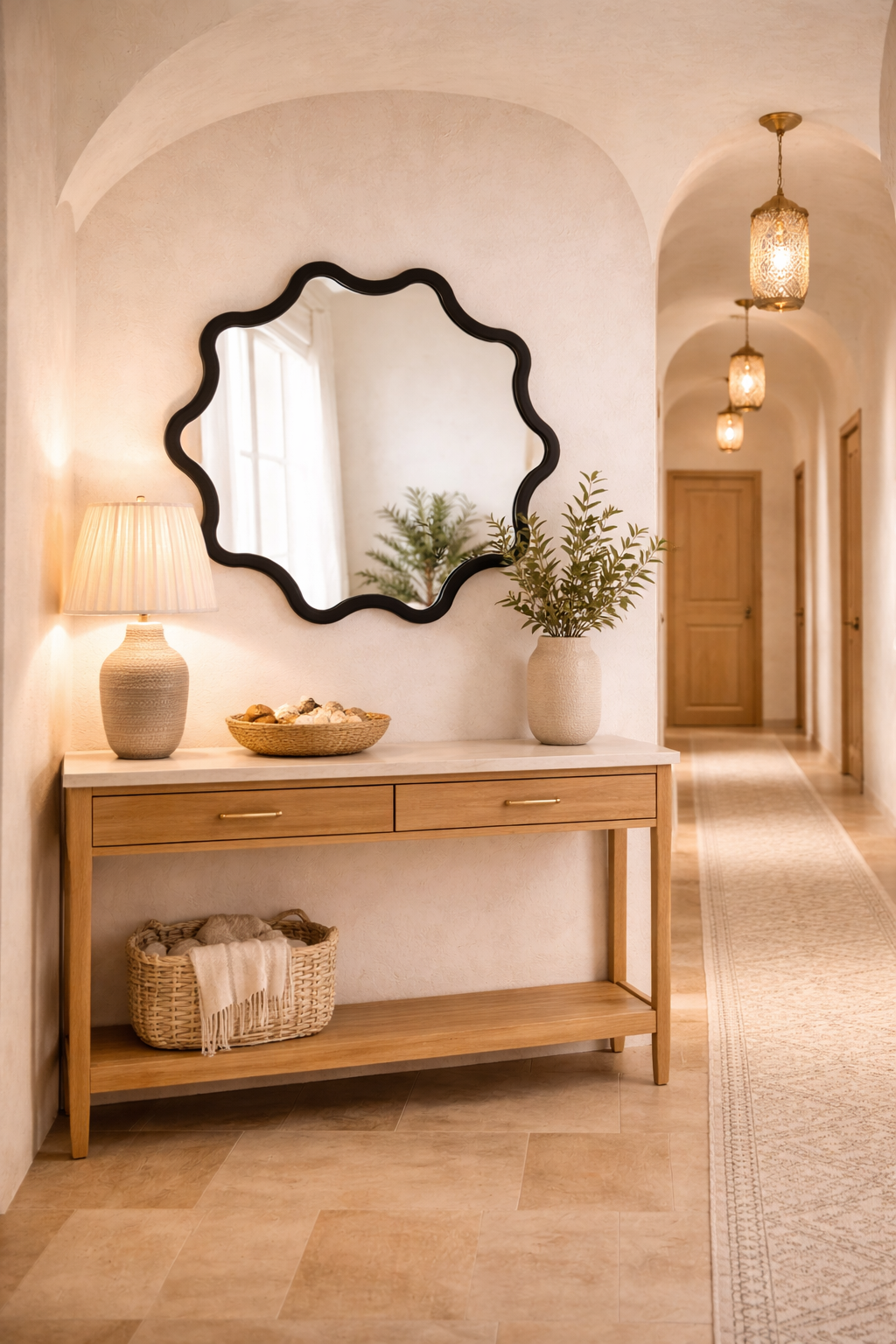 Ripple - Scalloped Edge Wall Mirror