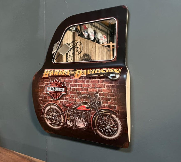 Harley-Davidson Door Panel Wall Art with Mirror