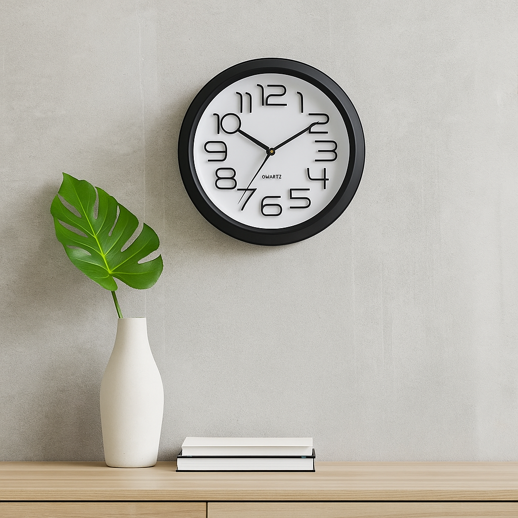 Bezio - Beige Frame Wall Clock