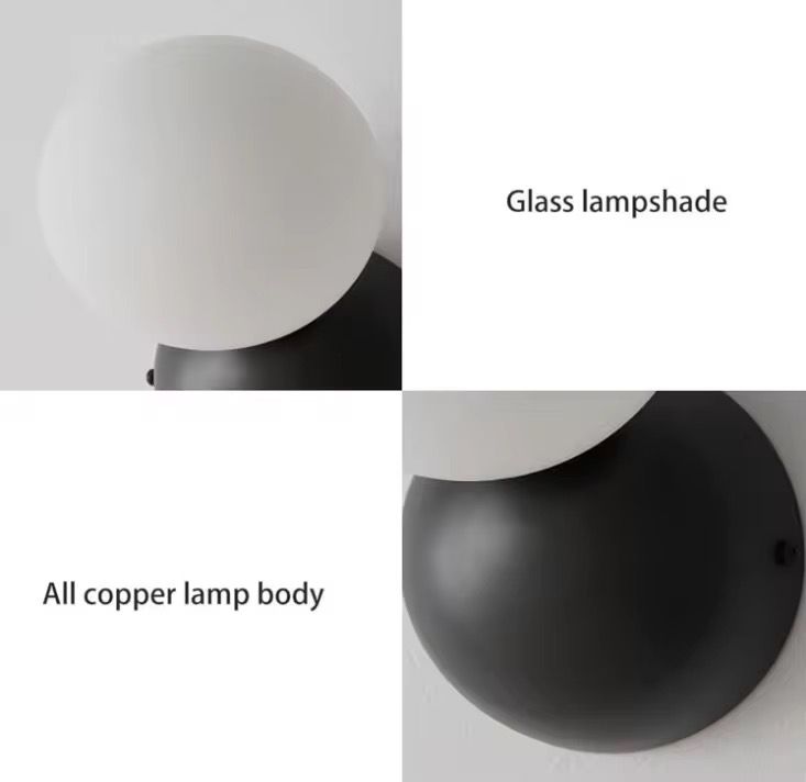 Gold Globe Wall Sconce