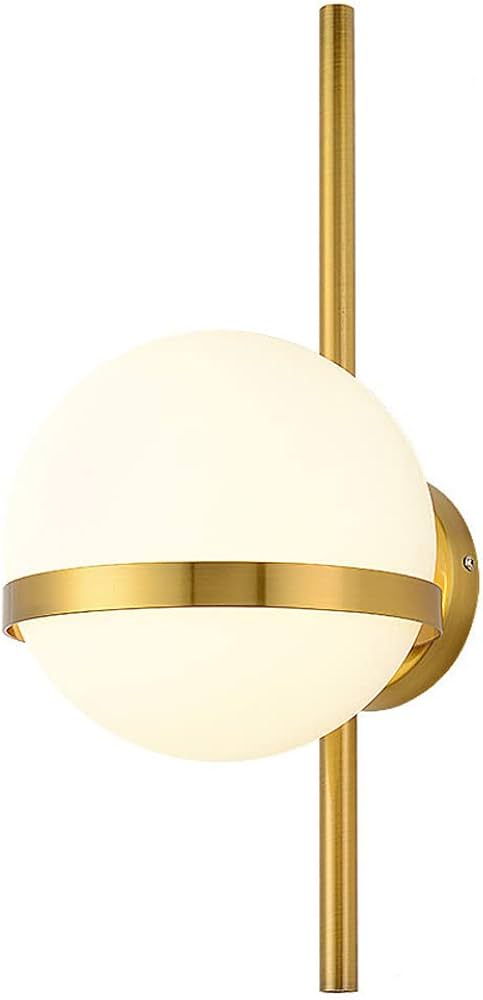 Modern Gold Globe Wall Sconce