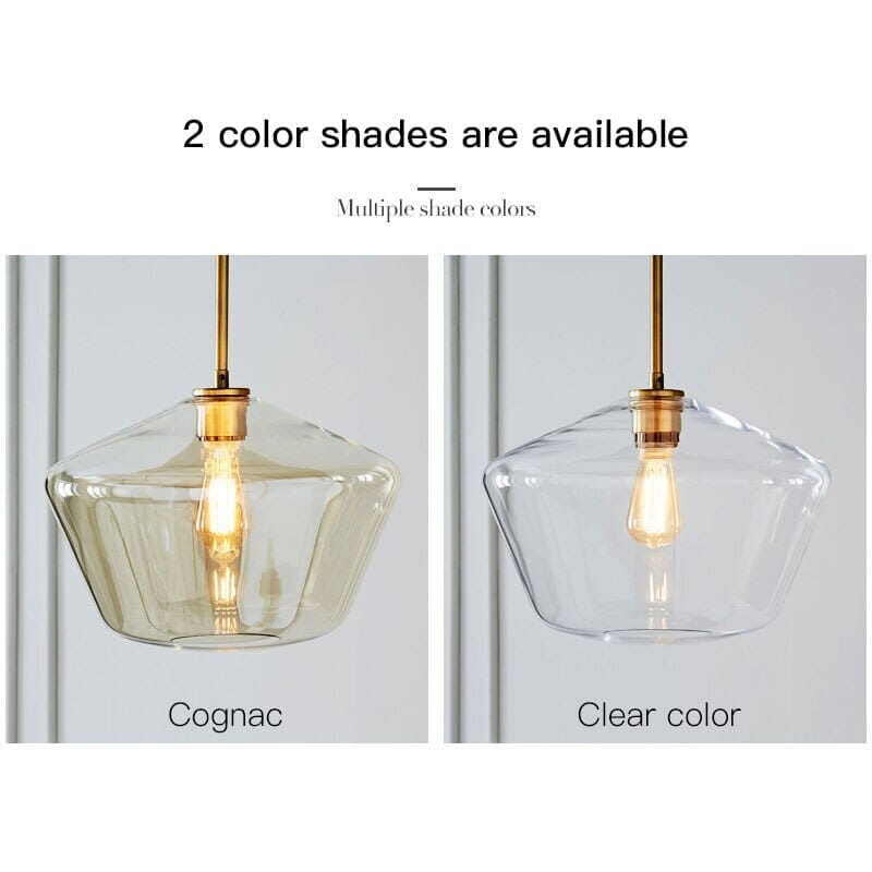 Modern Glass Pendant Light Cluster