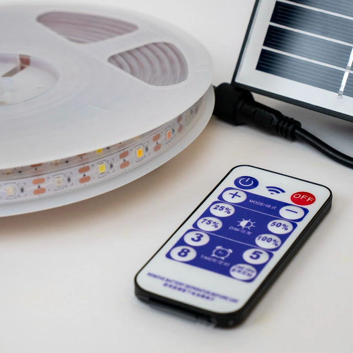 Solar-Powered Outdoor LED Strip Lights