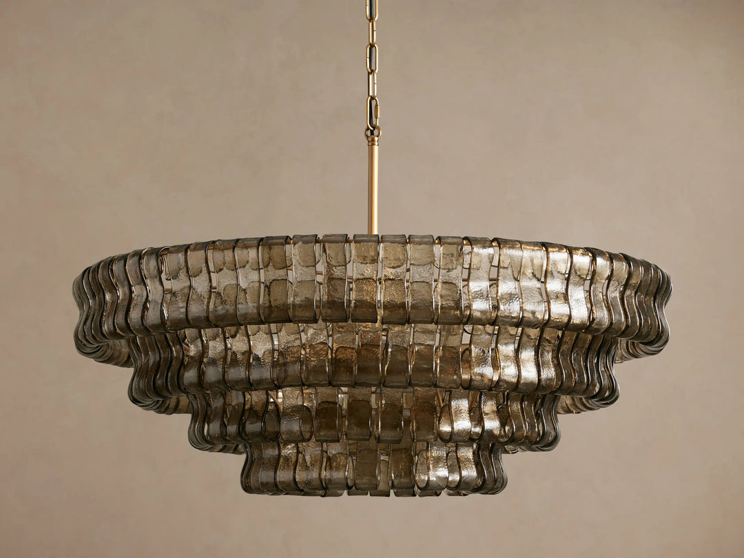 Smoke Murano Glass Chandelier