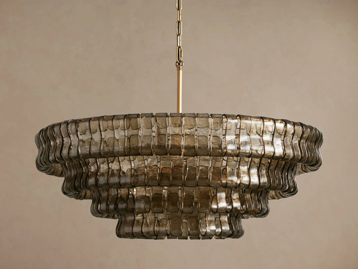 Smoke Murano Glass Chandelier