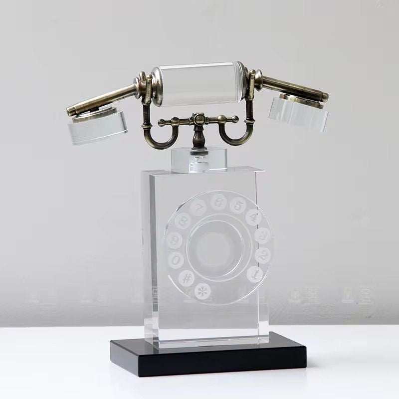 Vintage Crystal Telephone Decor