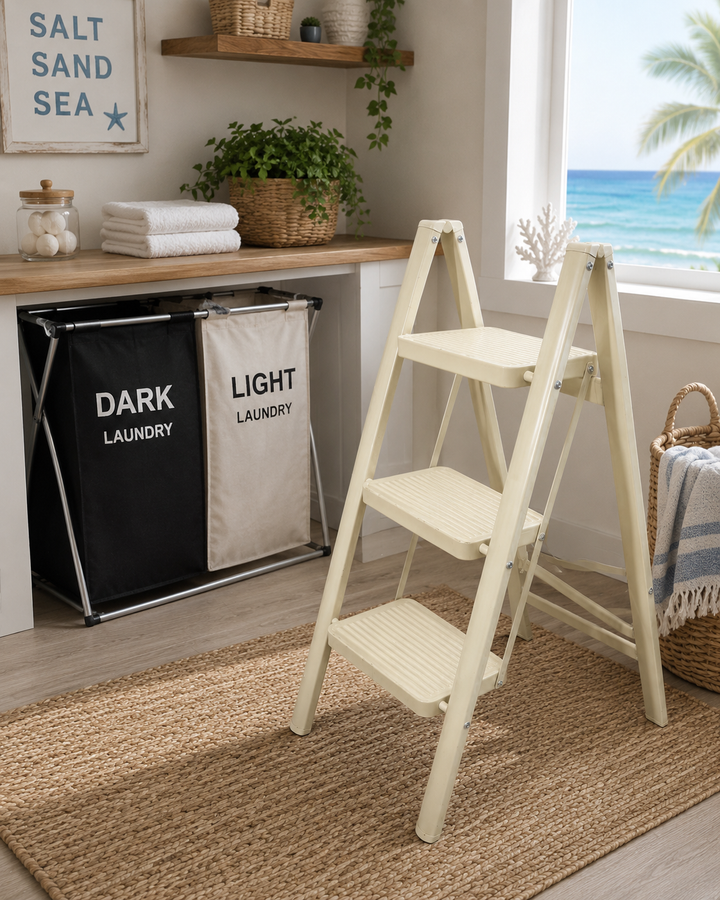 Modern 3-Step Folding Ladder Stool