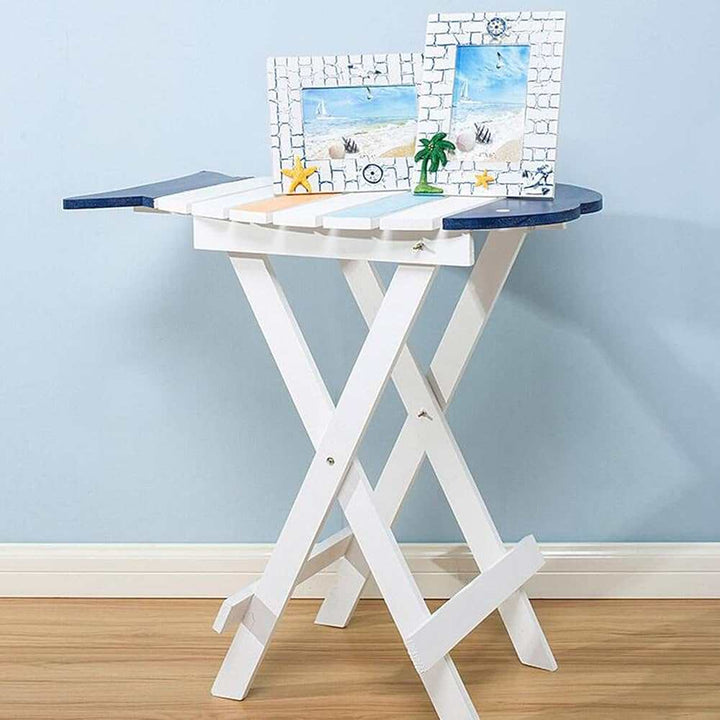Folding Surfboard Style Wooden Table