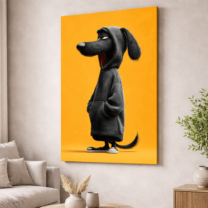 Cool Dog Character Canvas