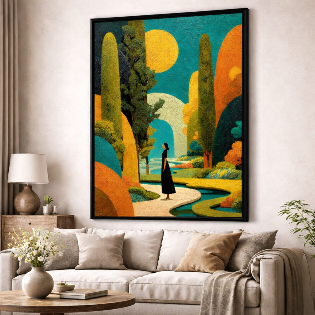 Colorful Dream Garden Canvas
